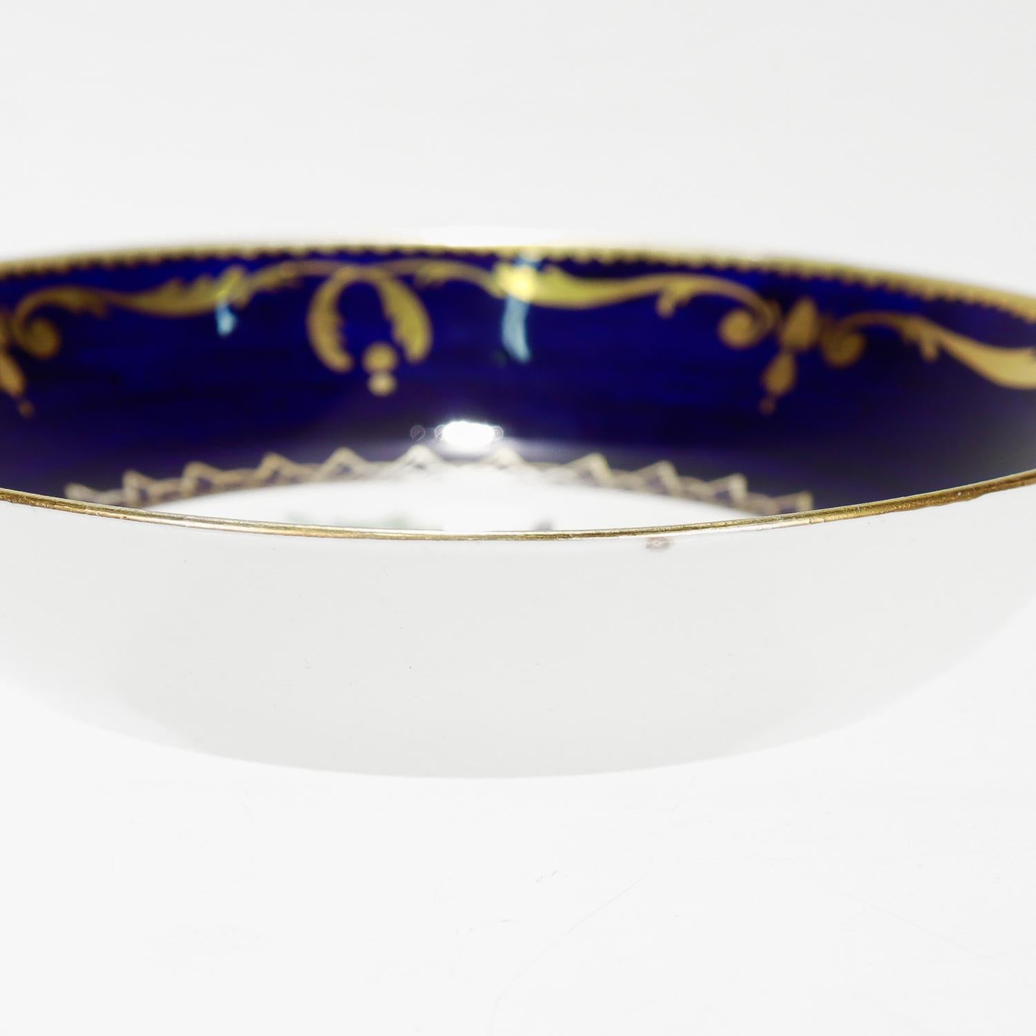 Taza y Plato Antiguos de Porcelana Spode Pintados a Mano Pato Ornitológico en venta 9