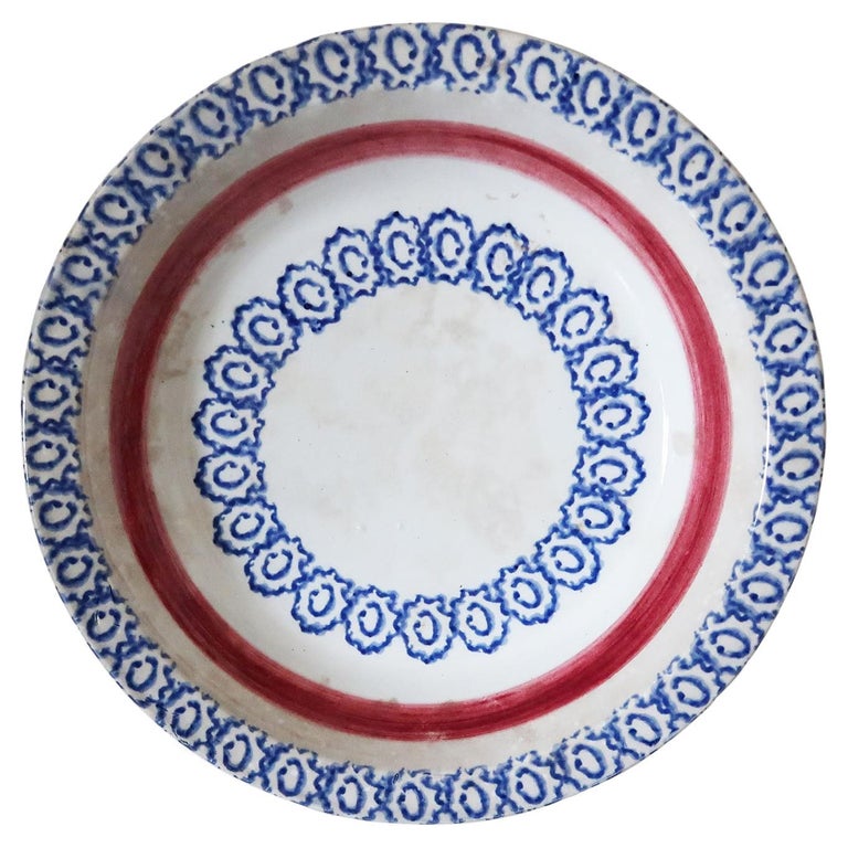 Antique Spongeware Bowl. Scottish, 19th Century For Sale at 1stDibs