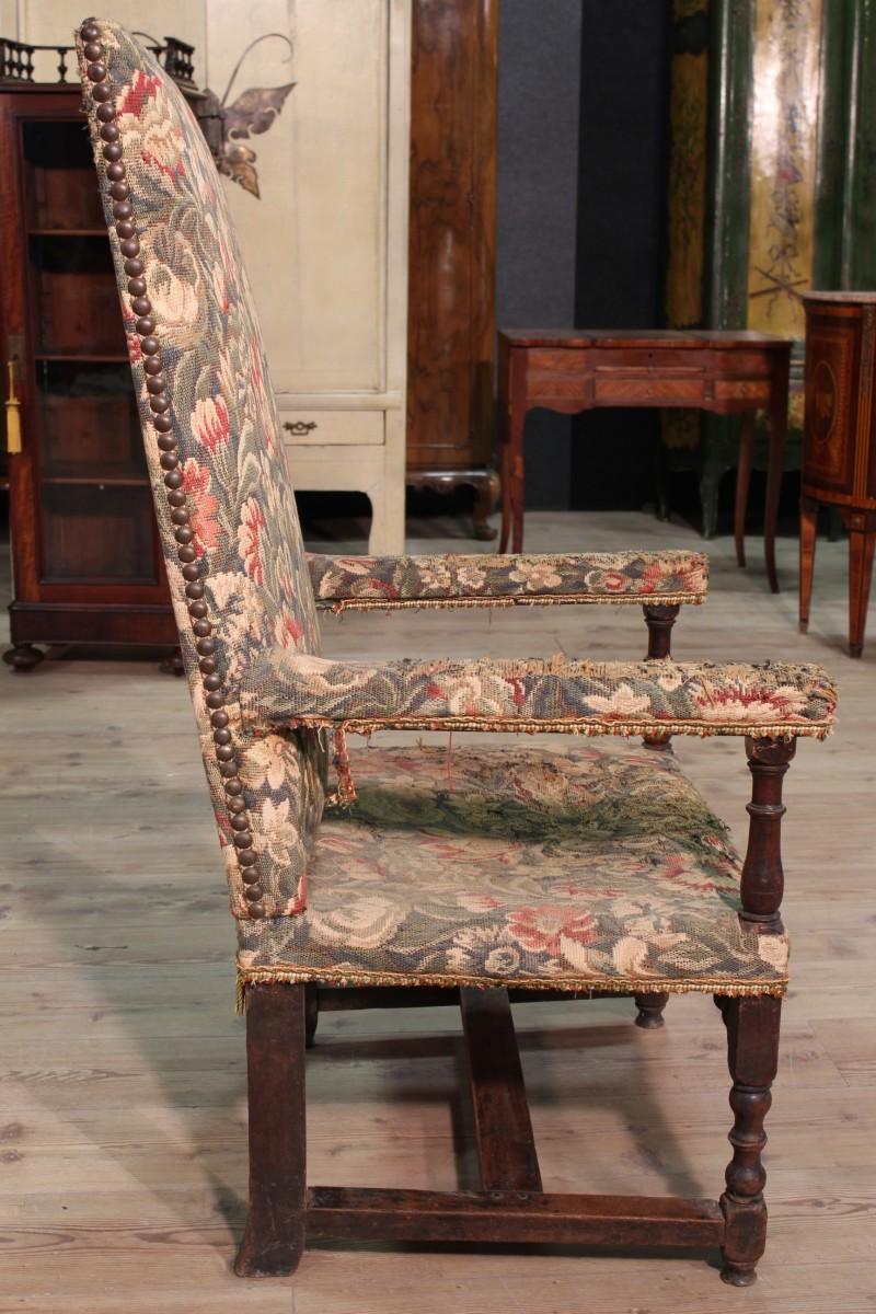 Antique Spool Armchair in Walnut, 19th Century For Sale 2