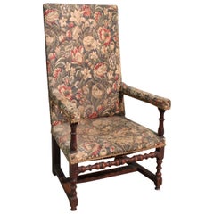 Antique Spool Armchair in Walnut, 19th Century