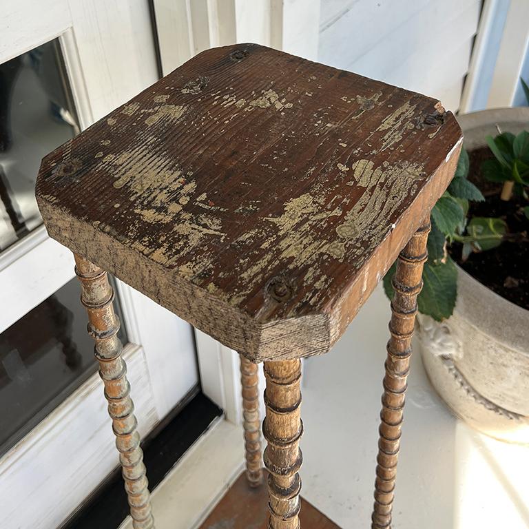 Antico tavolo con gambe a rocchetto proveniente dalla tenuta di Jonathan Parks, Santa Fe Fine 1800 In condizioni buone in vendita a Oklahoma City, OK