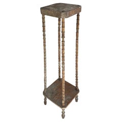 Antique Spool-Leg Table from the Estate of Jonathan Parks, Santa Fe Late 1800s