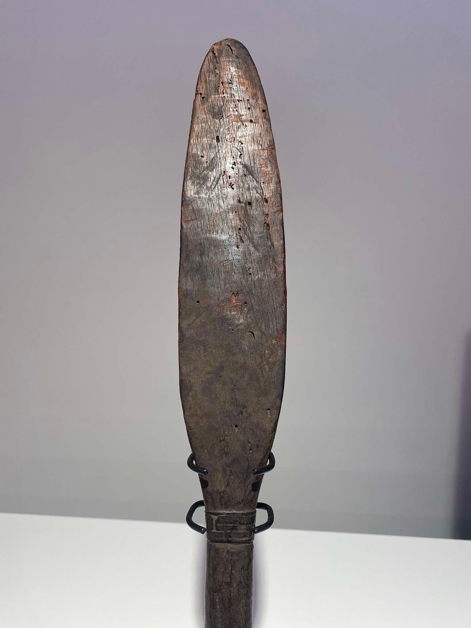 Antique spoon Lower Sepik Papua New Guinea Murik Lakes Ramu Maprik Oceanic Art For Sale 3
