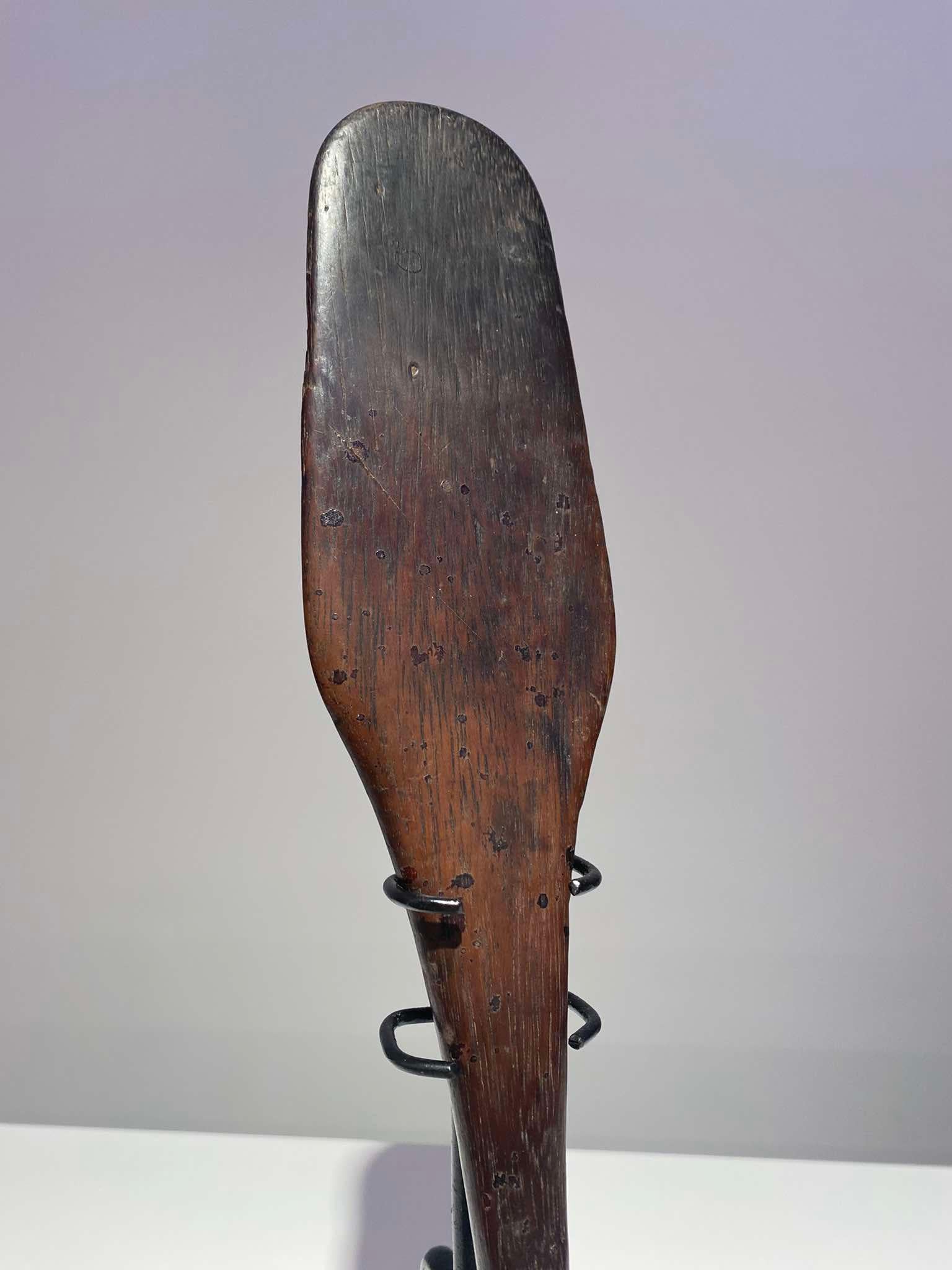 Antique spoon Lower Sepik Papua New Guinea Murik Lakes Ramu Maprik Oceanic Art For Sale 4