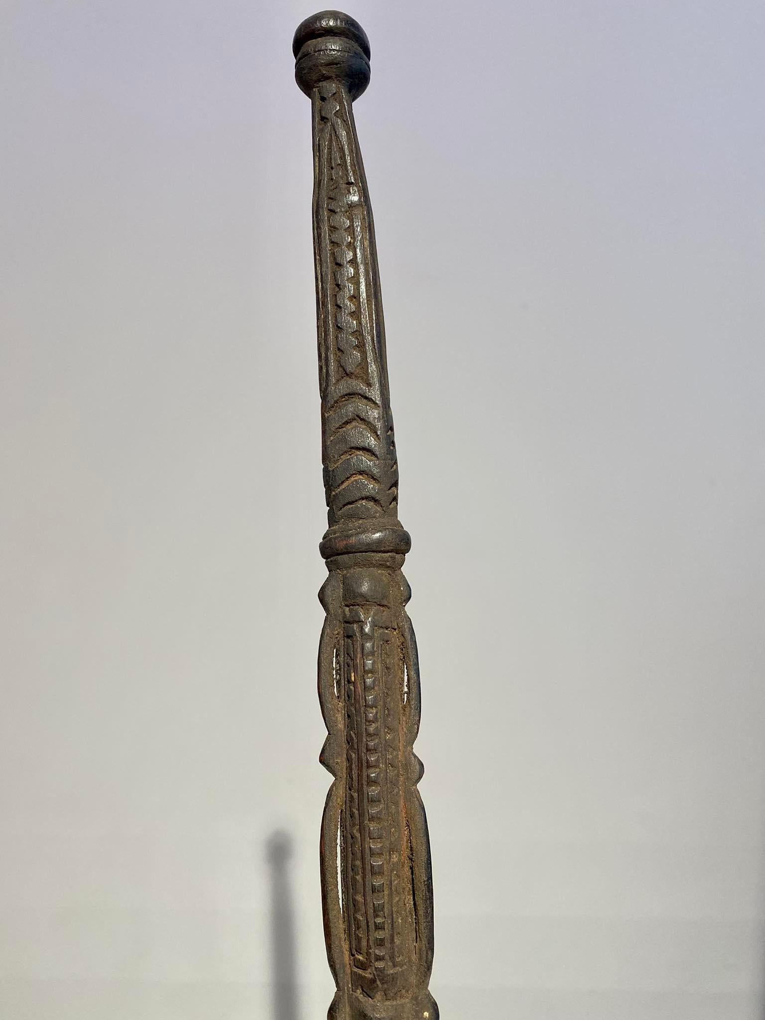 Tribale Cucchiaio antico Basso Sepik Papua Nuova Guinea Laghi di Murik Ramu Arte oceanica Ramu in vendita