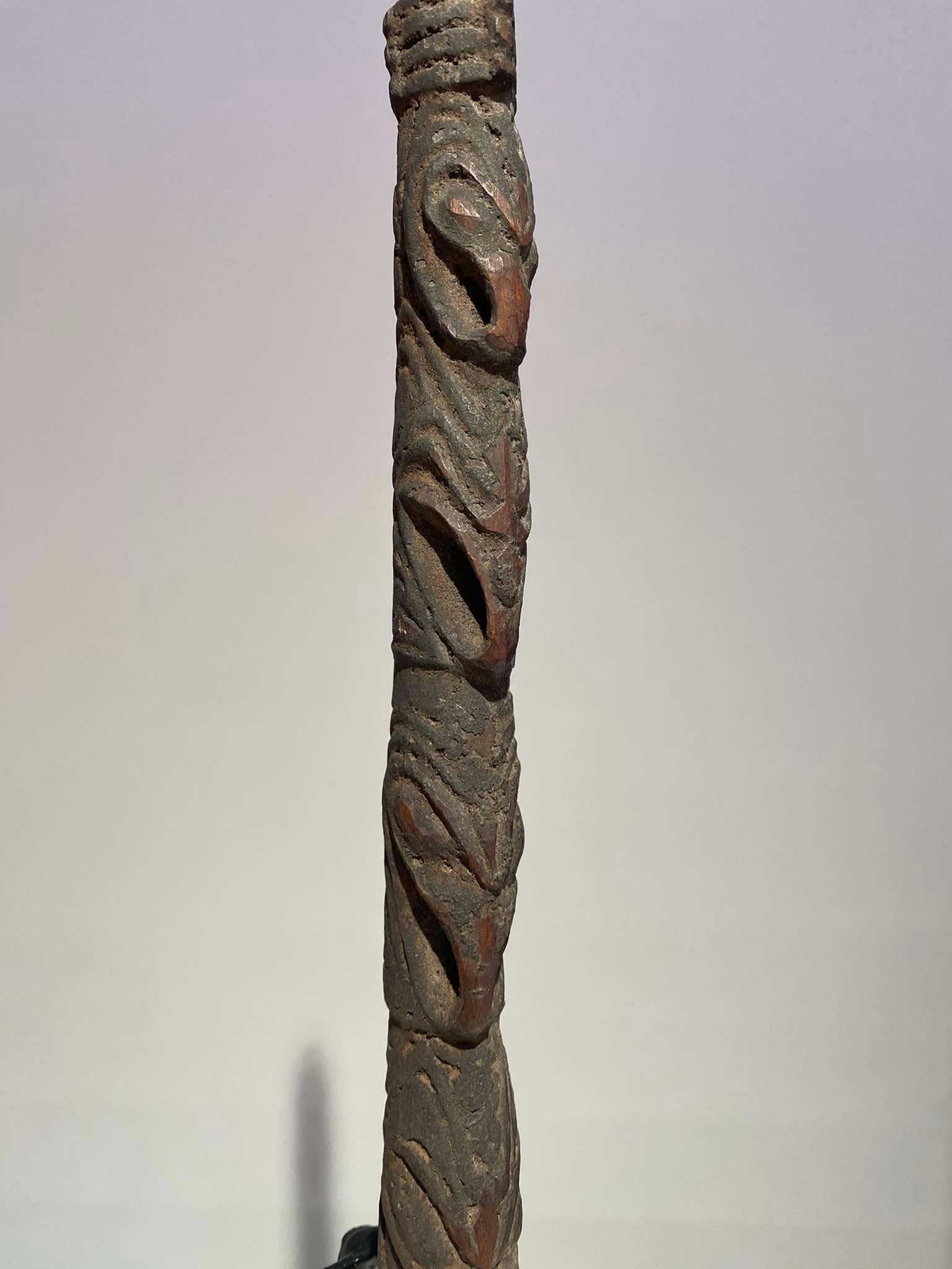 Papua New Guinean Antique spoon Lower Sepik Papua New Guinea Murik Lakes Ramu Oceanic art Ramu For Sale