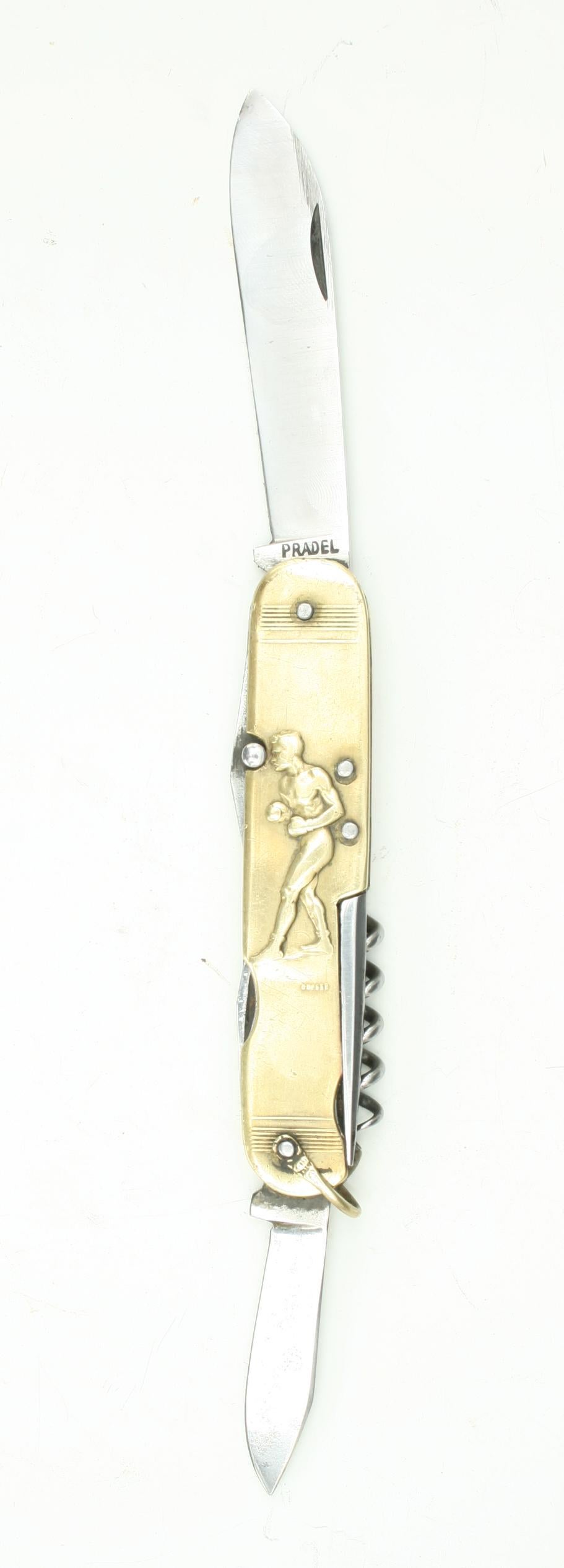 Antique Sporting Pen Knife, Boxing, Tennis, 1930s In Good Condition In Oxfordshire, GB