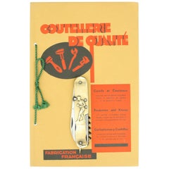 Antique Sporting Pen Knife, Boxing, Tennis, 1930s