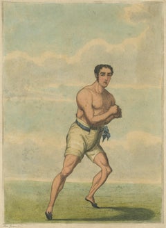 Antique Sports Print of J. Goodman 'Runner' by S.W. Fores, 1826