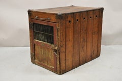 Antique Spratt's Patent London Wooden Victorian Pet Carrier Cage Crate "Daphne"