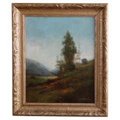 Antique Spring Landscape Painting Circa 1910 Signed Richard Detreville