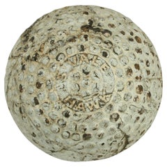 Antique Springvale Hawk Golf Ball, Bramble Pattern.
