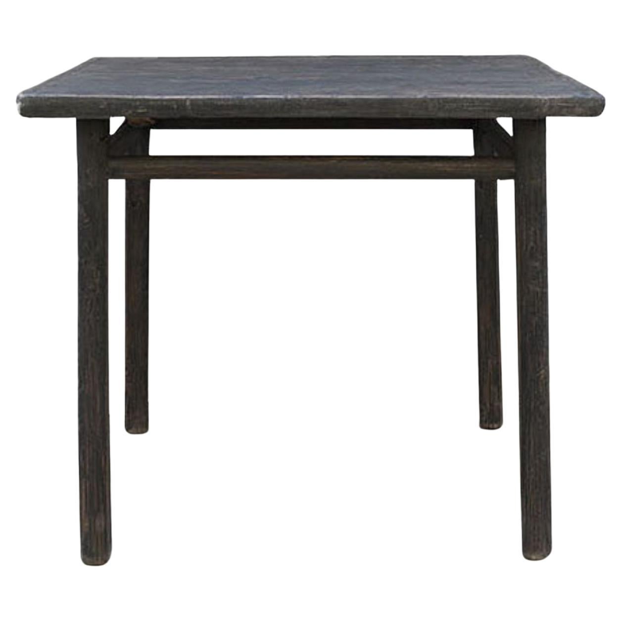 Antique Square Elm Table, The Far East, circa 19th Century