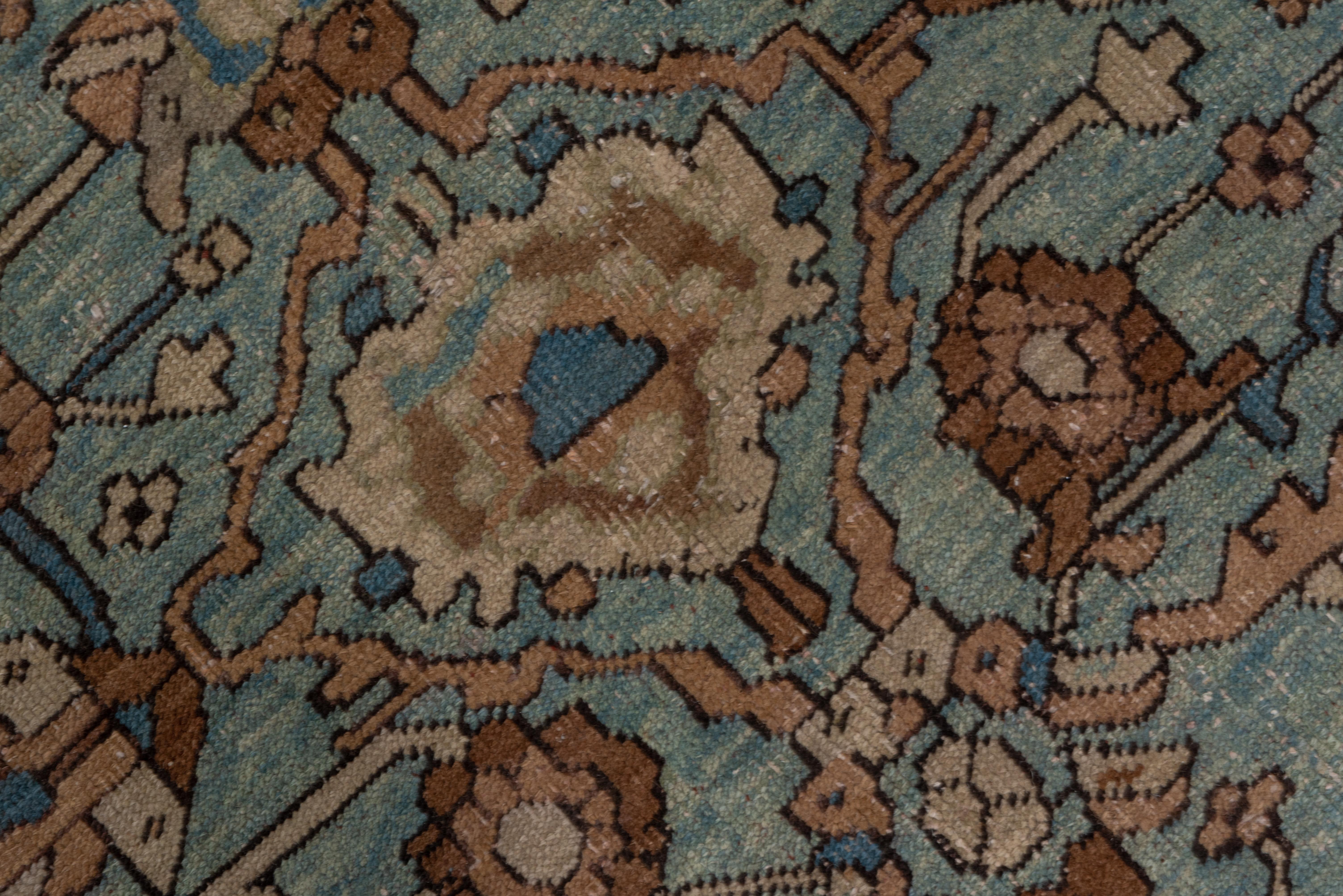 Persian Antique Square Heriz Carpet, Oversized, circa 1900s For Sale