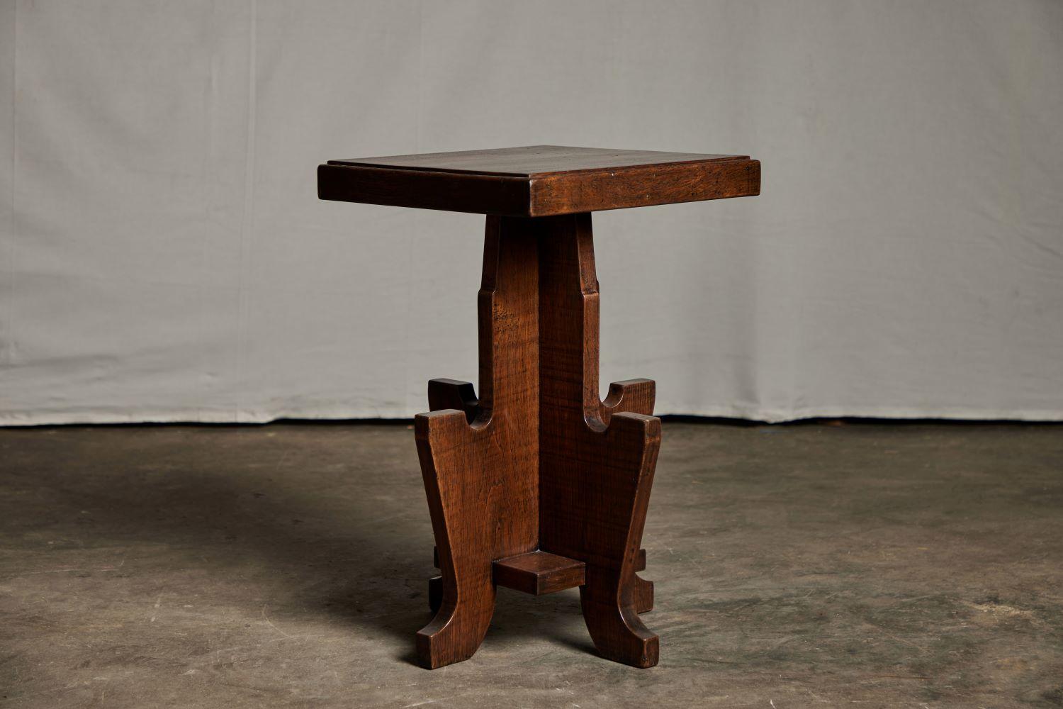 Indonesian Antique Square Occasional Table