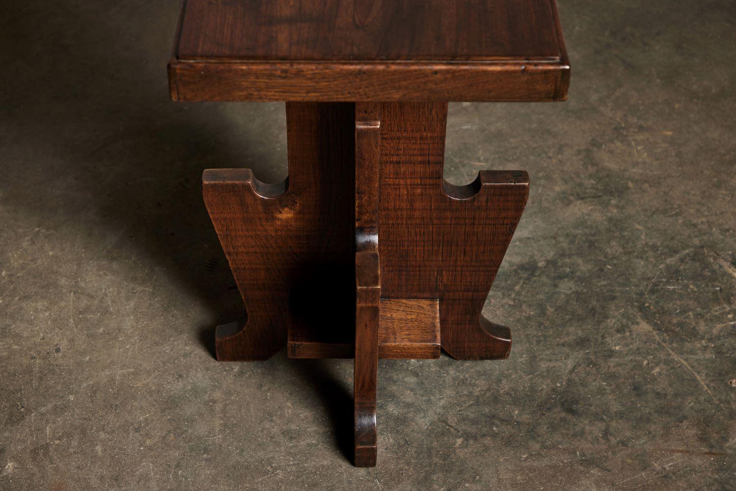 Antique Square Occasional Table In Good Condition In Pasadena, CA