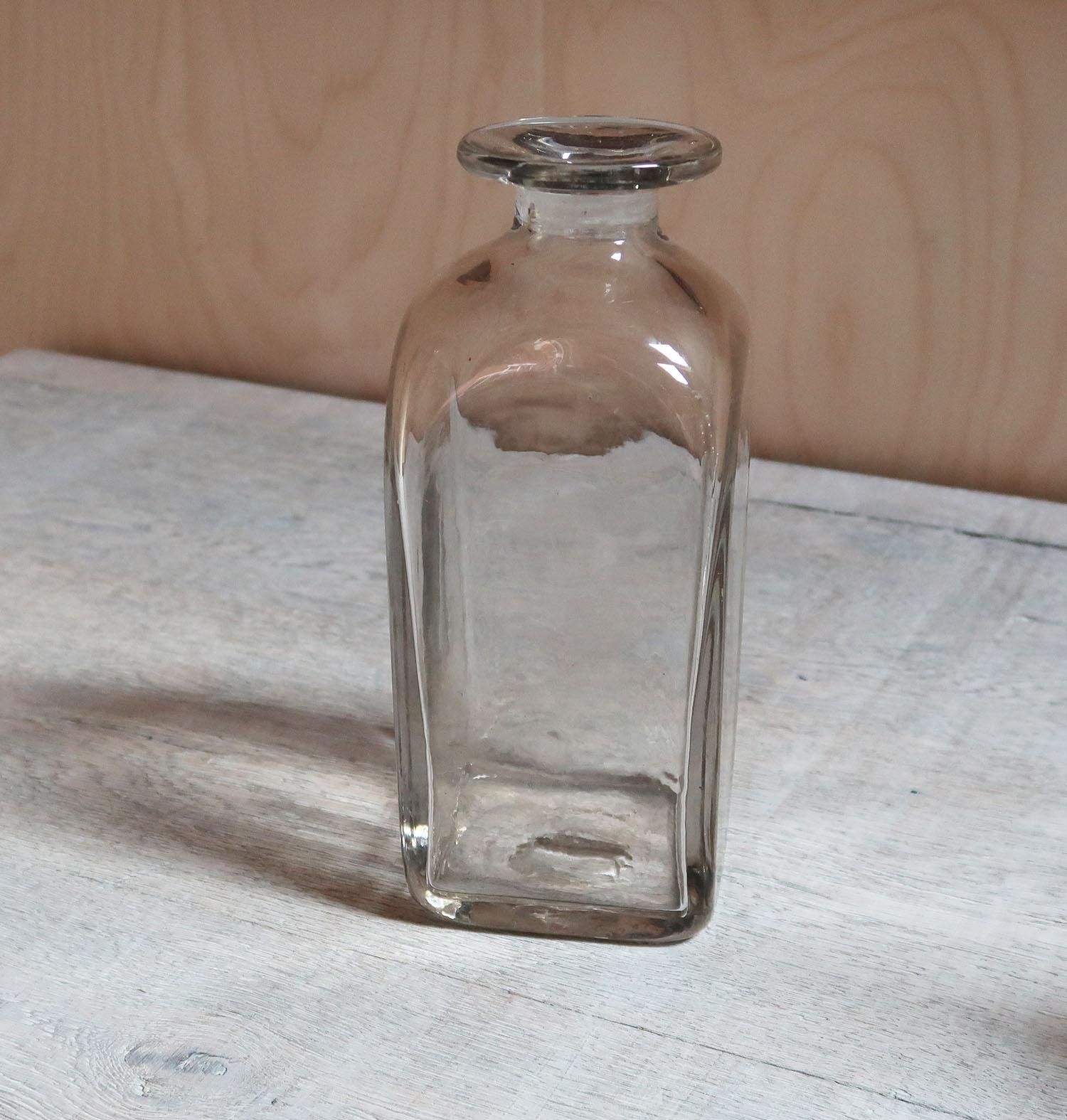 Georgian Antique Square Shaped Glass Carafe, English, 19th Century For Sale