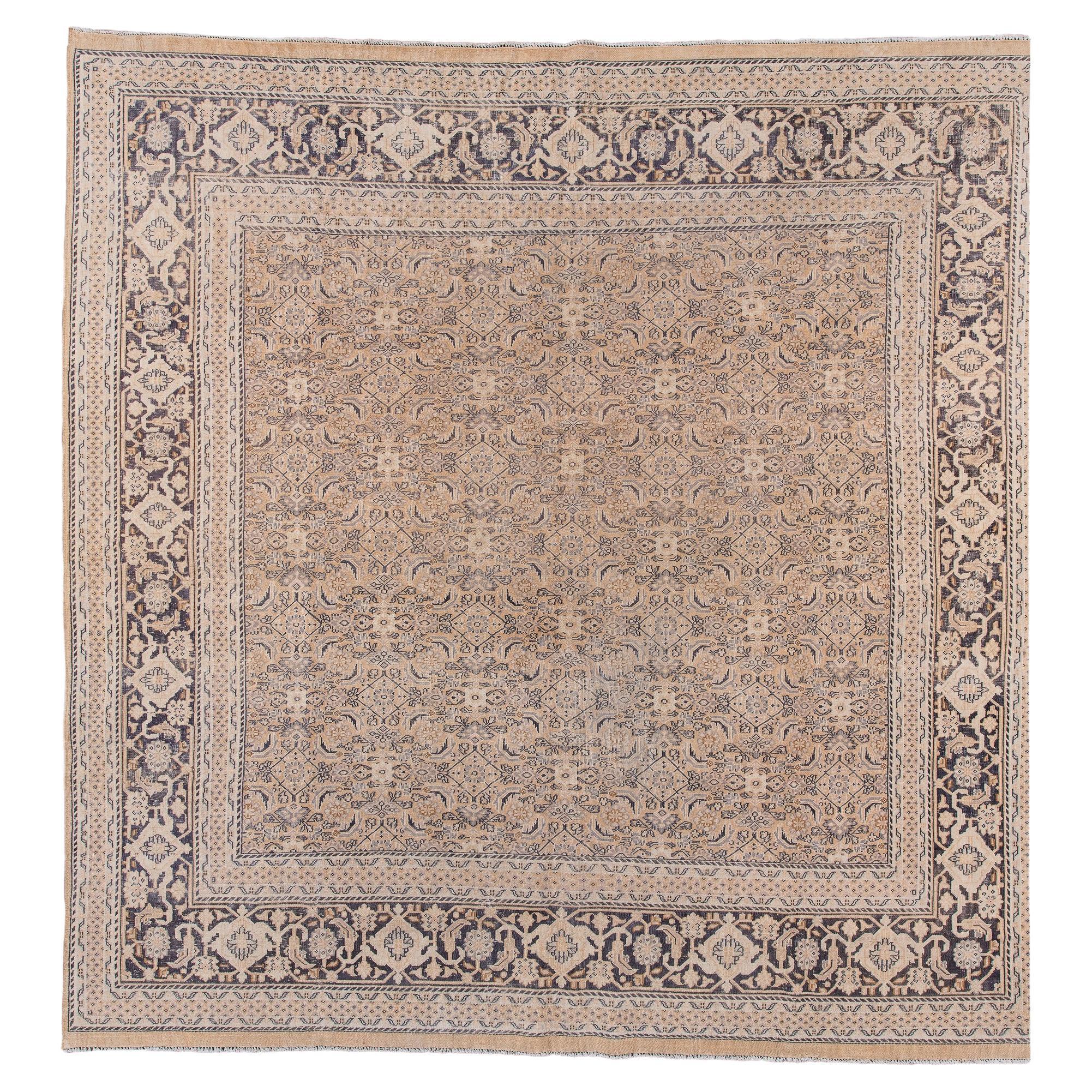 Antique Square Sivas Rug For Sale