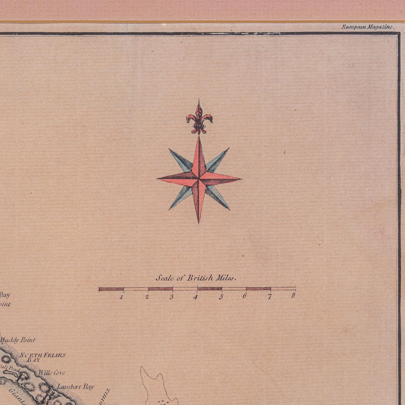 Carte ancienne de St Christophe et Nevis, anglaise, cartographie des Caraïbes, géorgienne en vente 1
