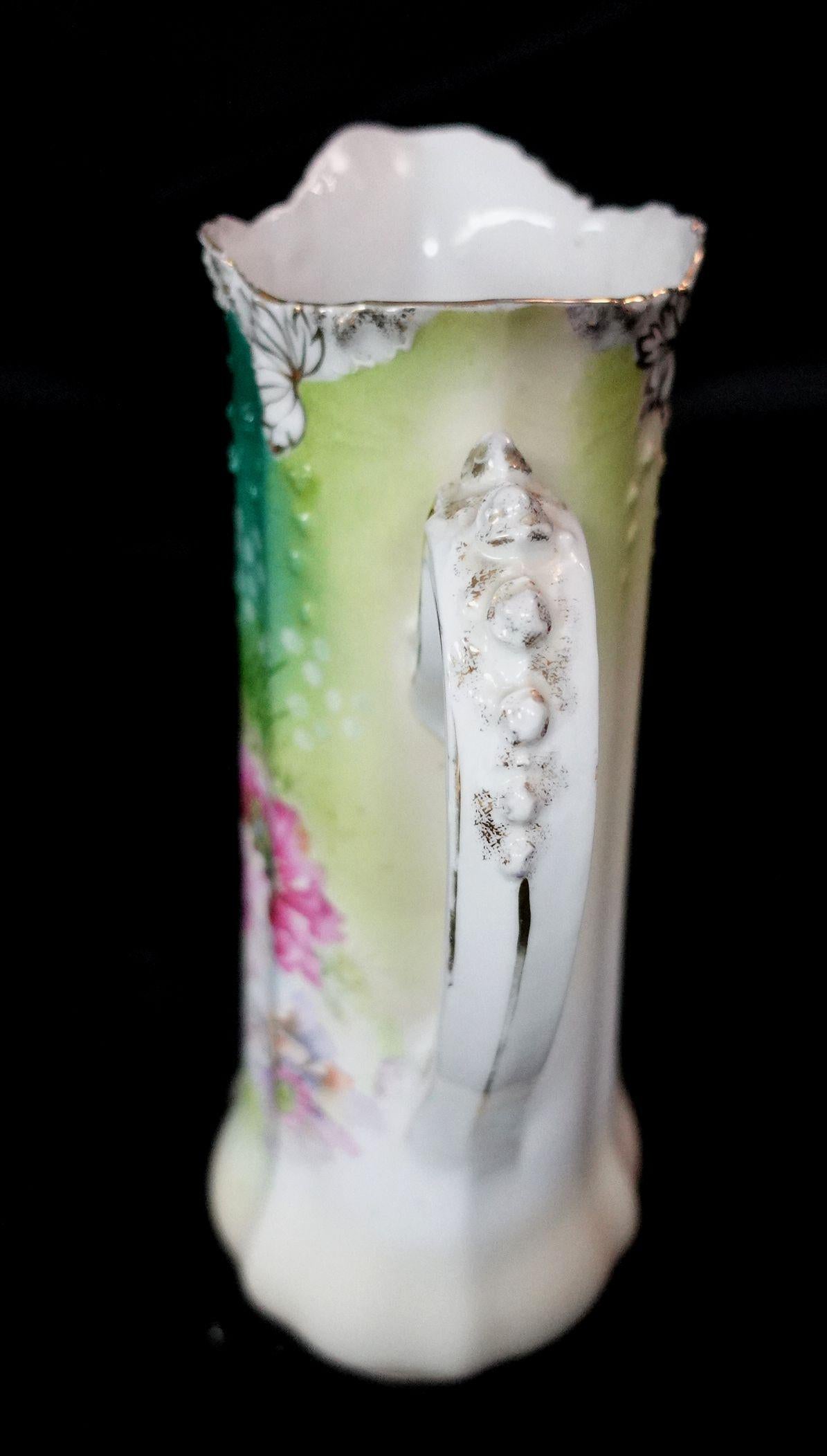 Antigua jarra grande de porcelana alemana S&T RS en venta 3