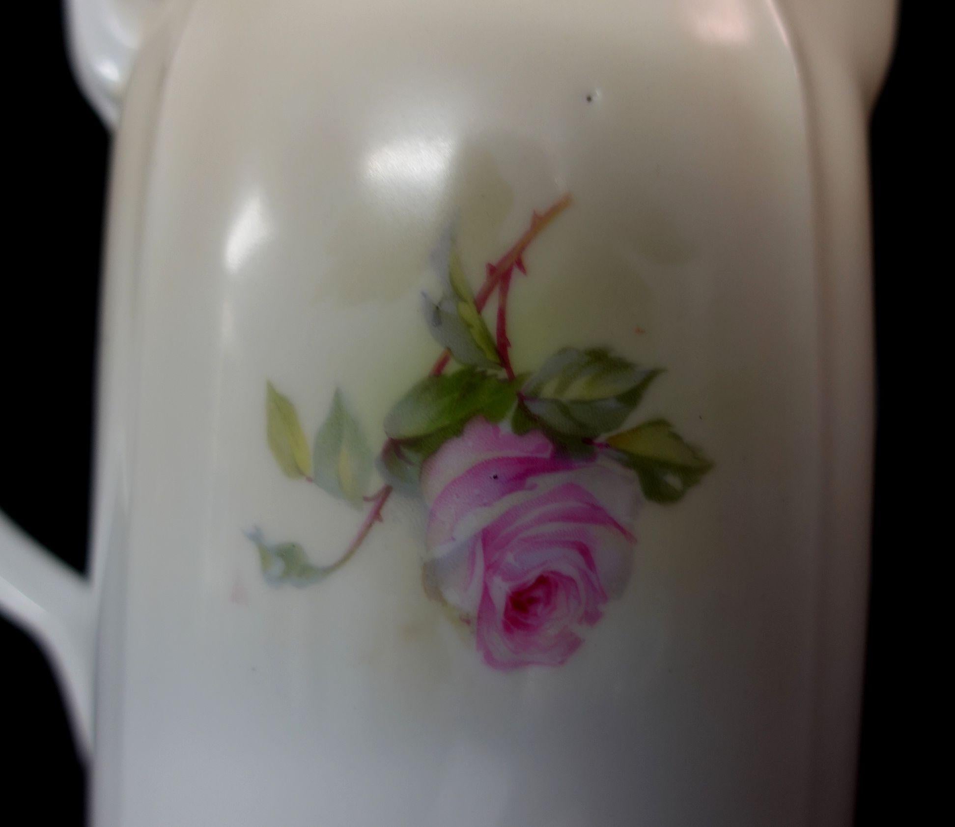 Grande carafe ancienne en porcelaine allemande S&T RS, #Ric00031 en vente 5