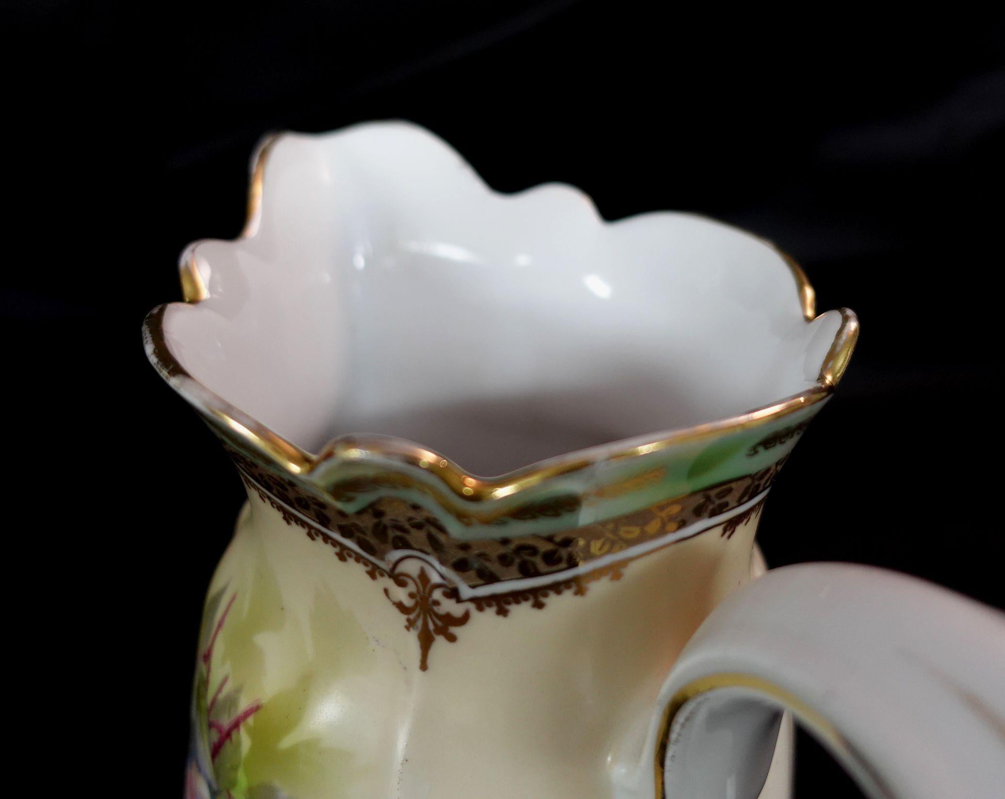 Grande carafe ancienne en porcelaine allemande S&T RS, #Ric00031 en vente 6