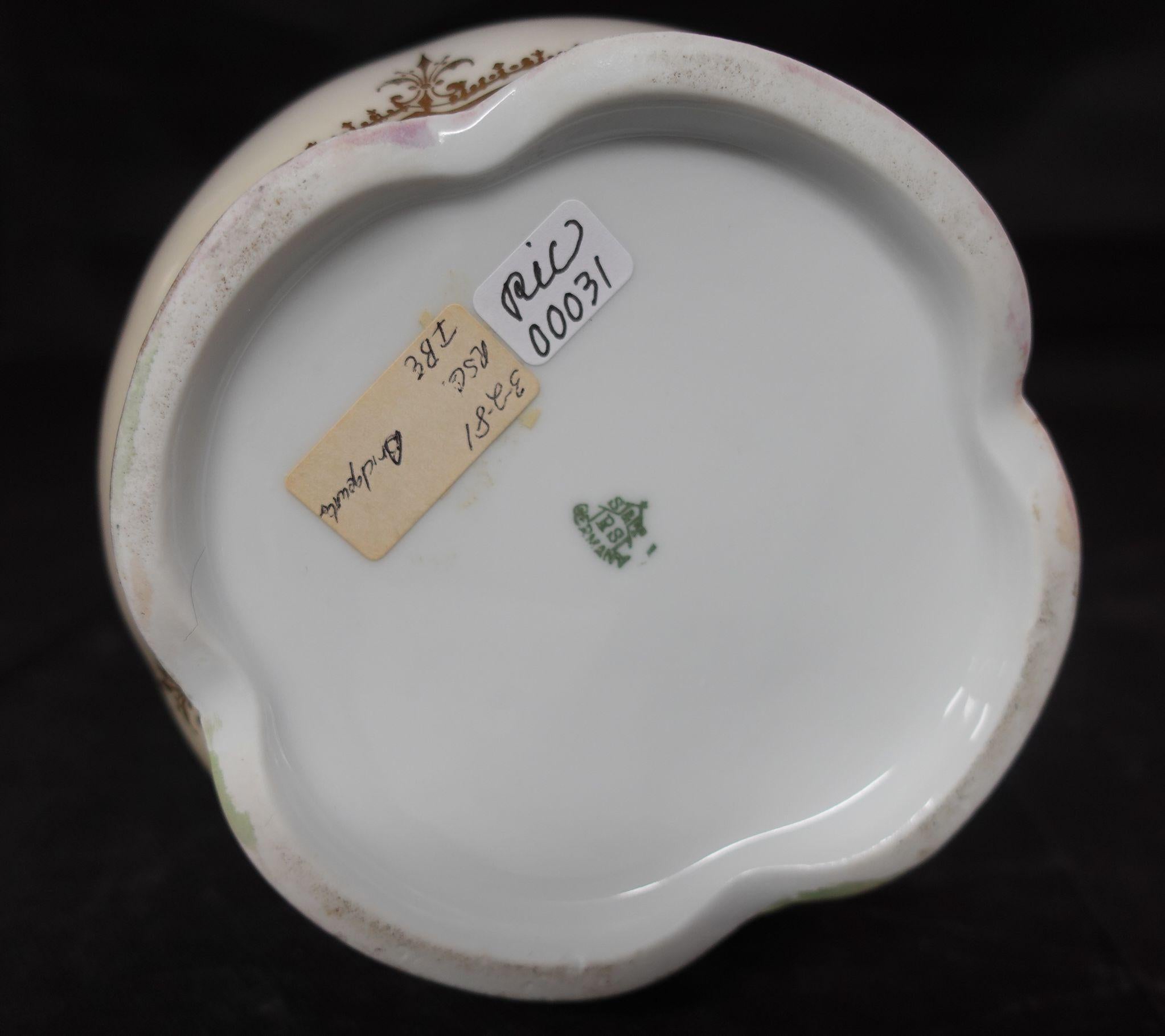 Grande carafe ancienne en porcelaine allemande S&T RS, #Ric00031 en vente 7