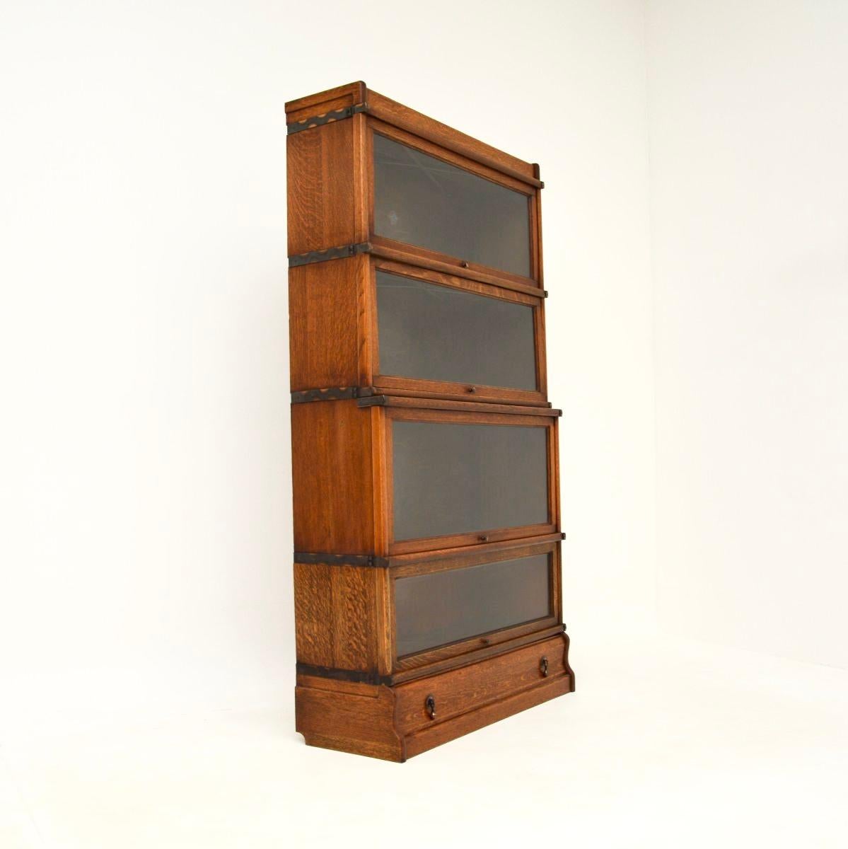 Early 20th Century Antique Stacking Globe Wernicke Bookcase in Oak