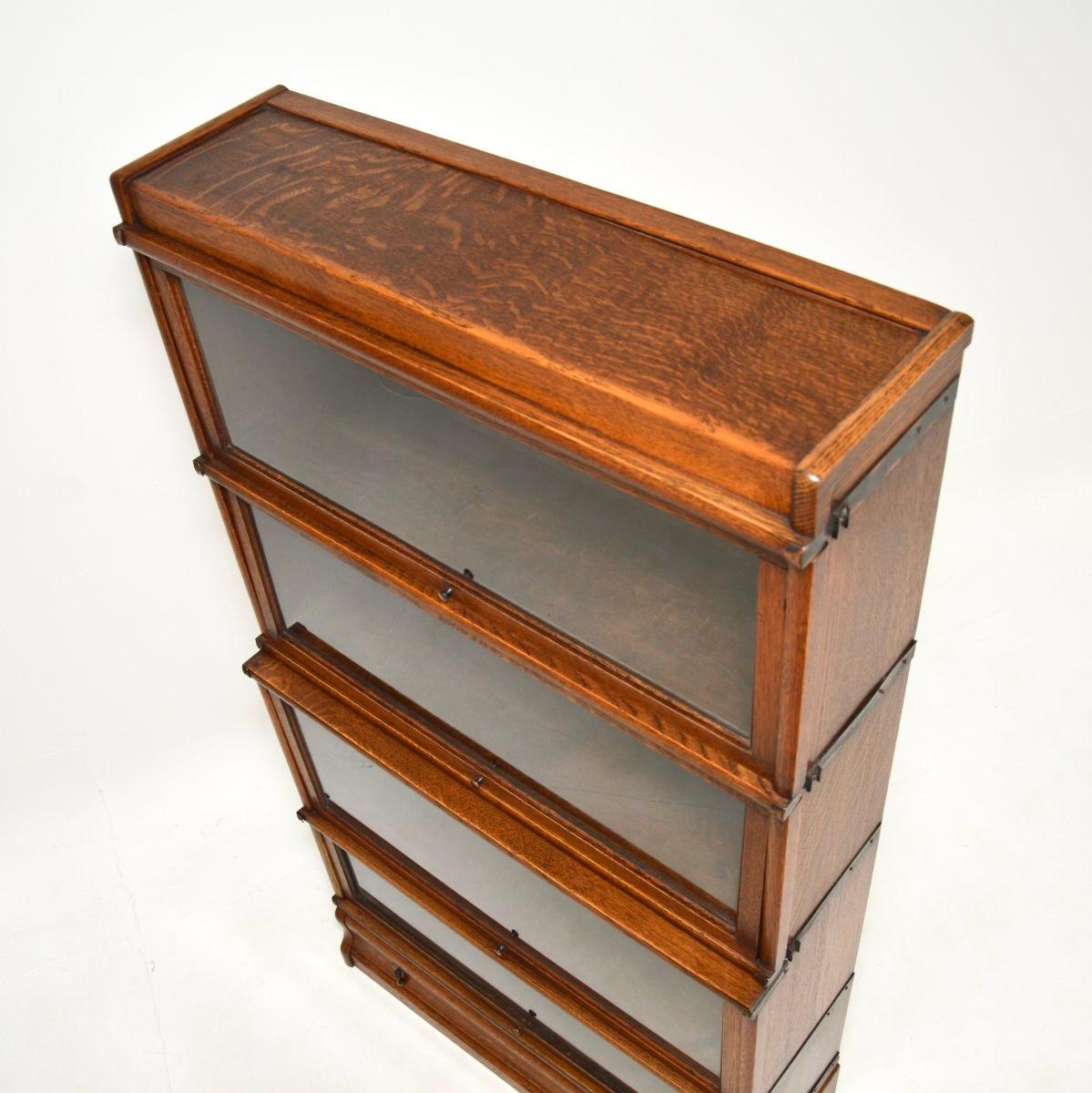 Antique Stacking Globe Wernicke Bookcase in Oak 2