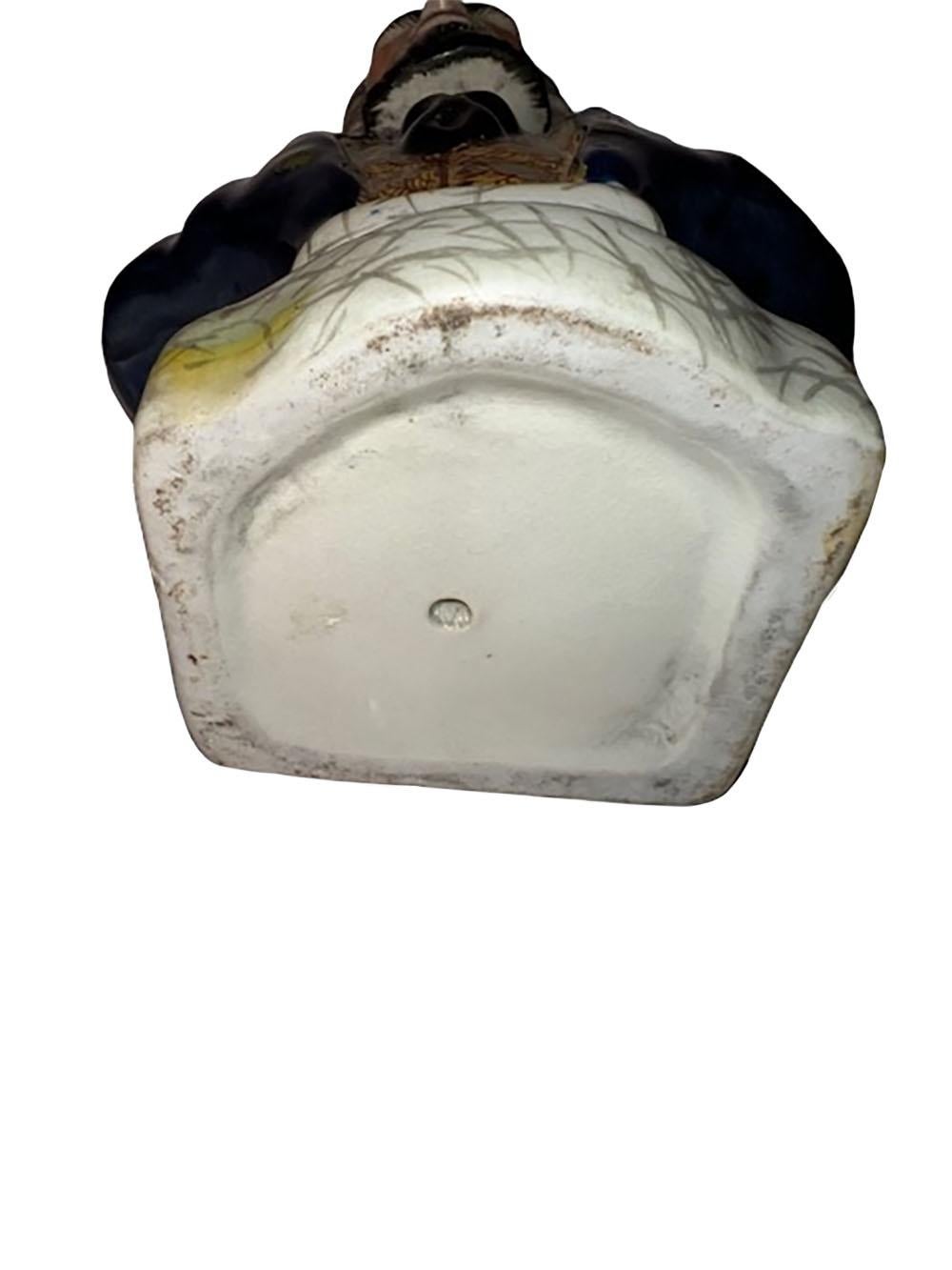 Busto antiguo de perlero de Staffordshire Porcelana en venta