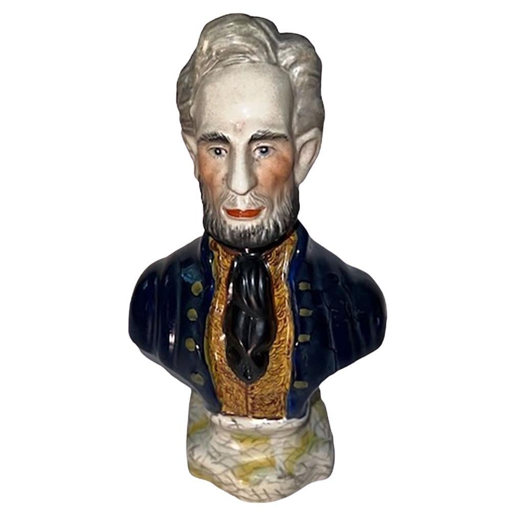 Antique Staffordshire Pearlware Bust For Sale