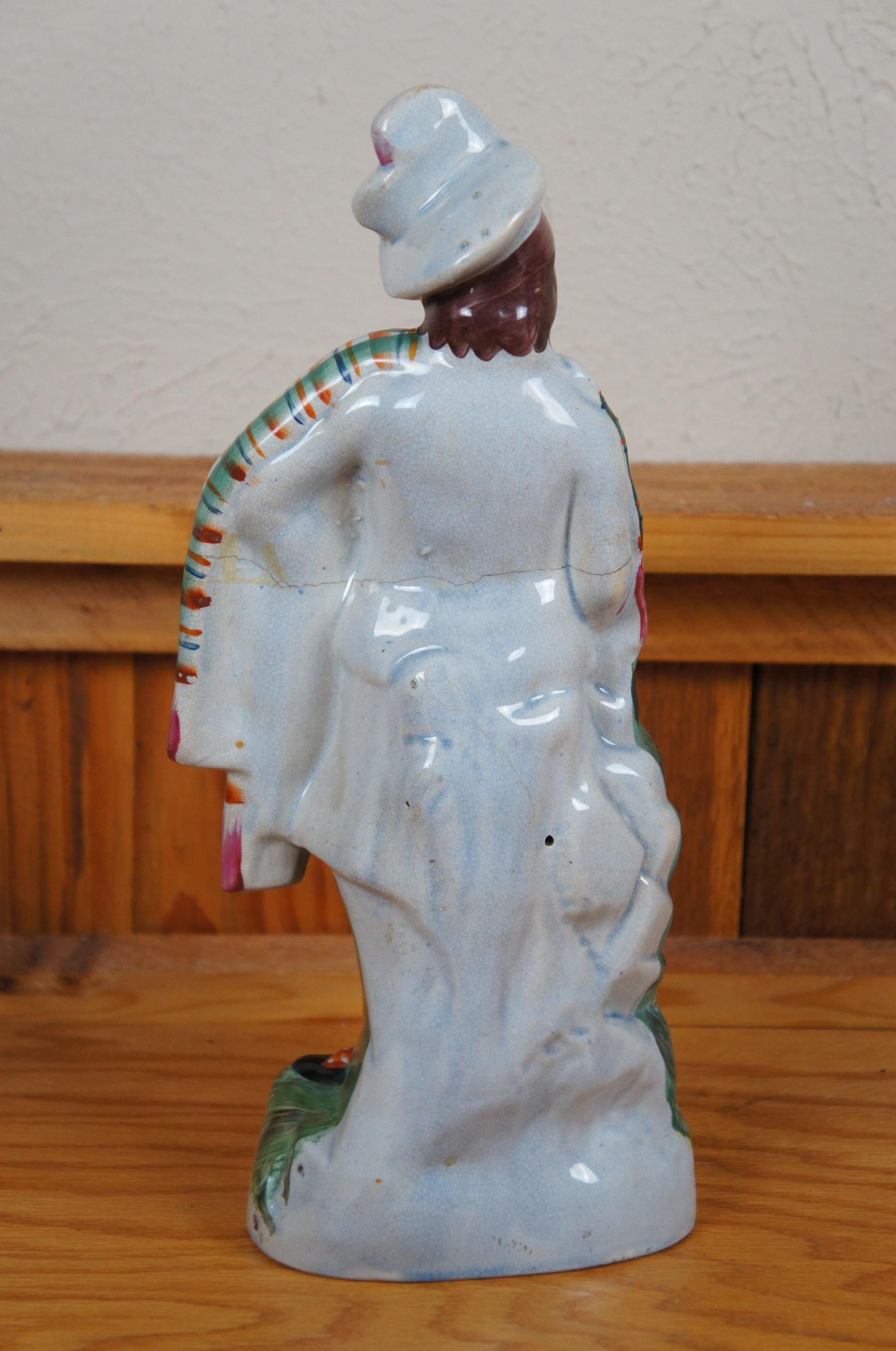 Antique Staffordshire Porcelain Robert the Bruce King of Scotland Figurine 15