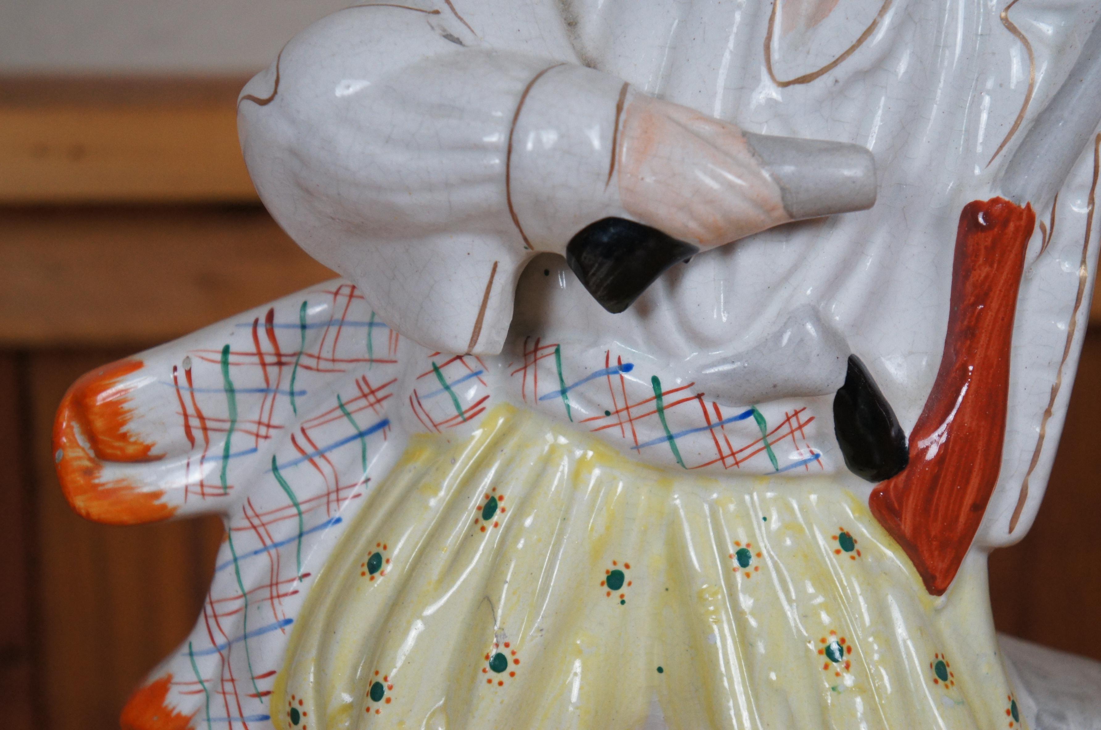 Antico Staffordshire in porcellana Will Watch The Bold Smuggler Figurine 16