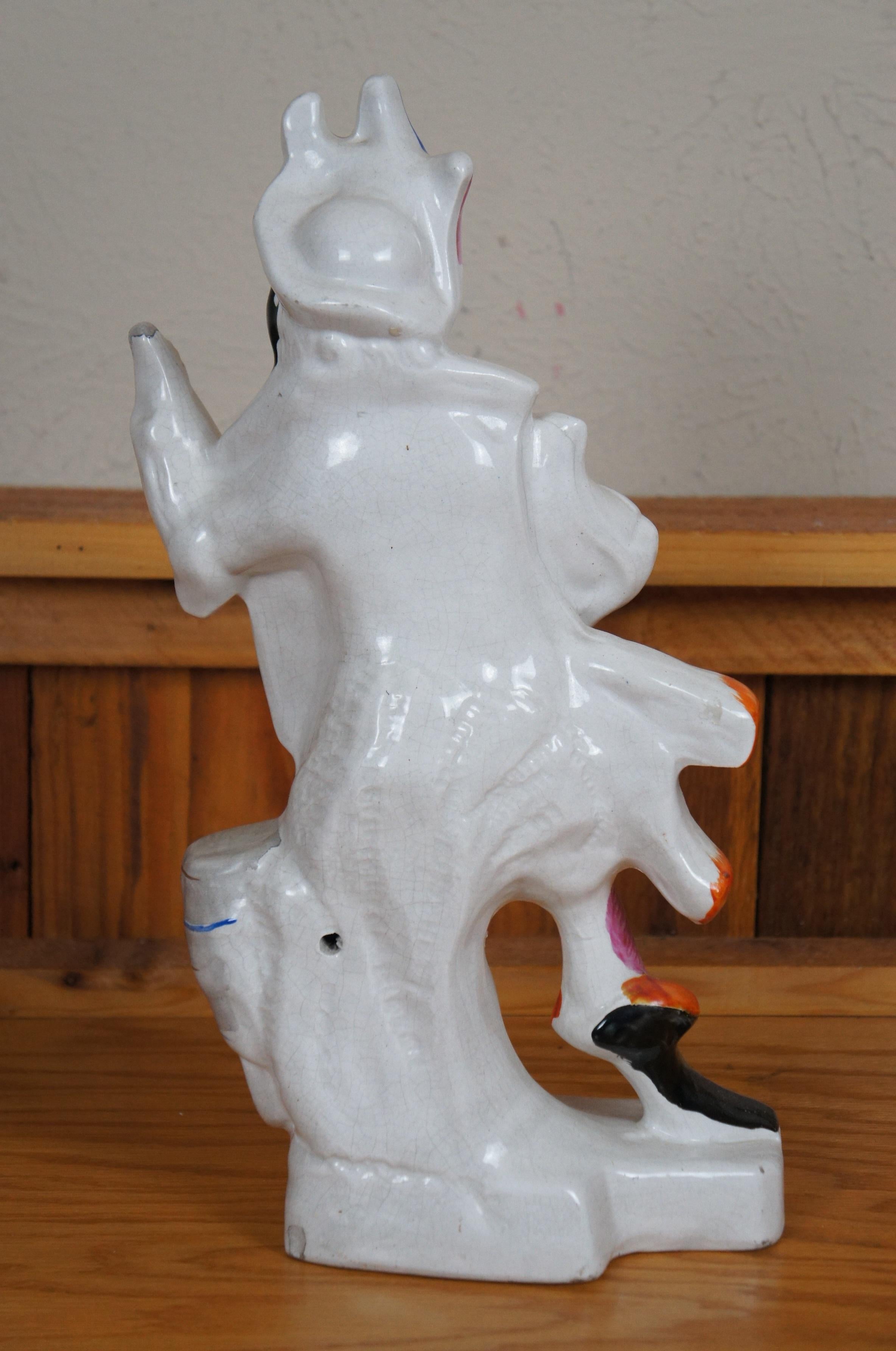 Antico Staffordshire in porcellana Will Watch The Bold Smuggler Figurine 16