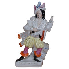 Antique Staffordshire Porcelain Will Watch The Bold Smuggler Figurine 16"
