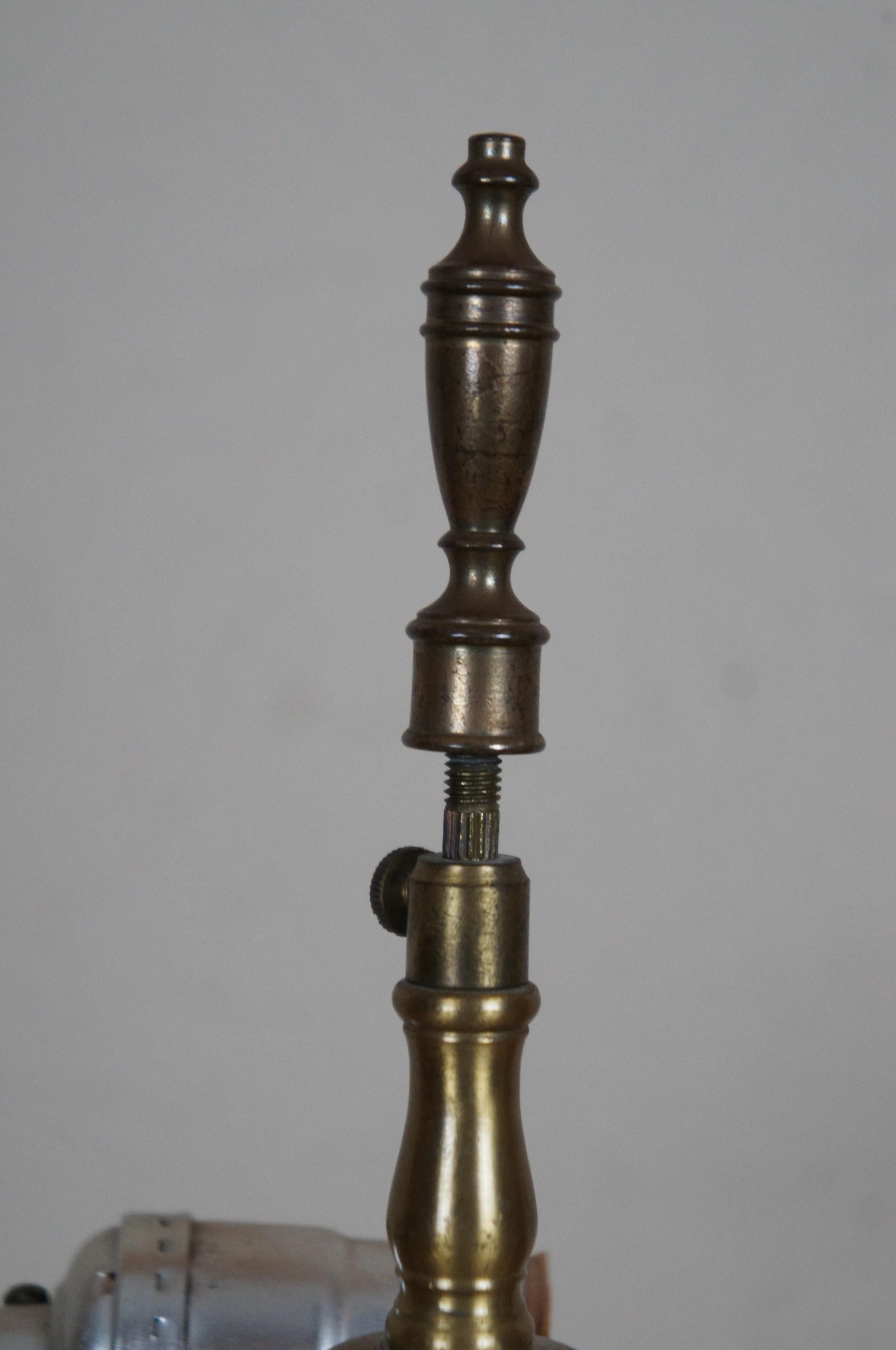 Antique Staffordshire Scottish Highlander Horse Deer Stag Hunt Table Lamp 24