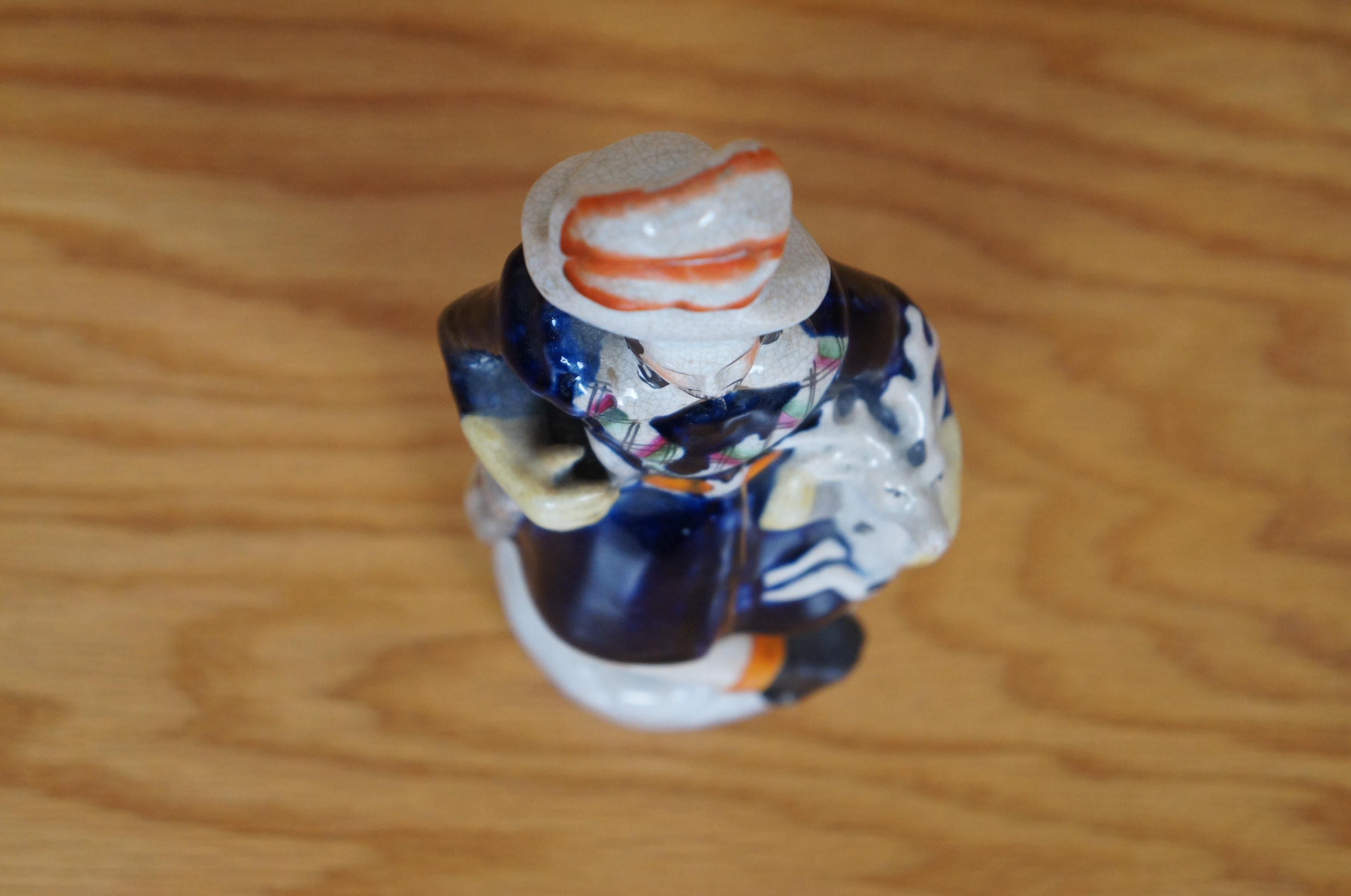 Ancienne figurine de cerf chasseur des Highlands écossais du Staffordshire, 9 po. en vente 1