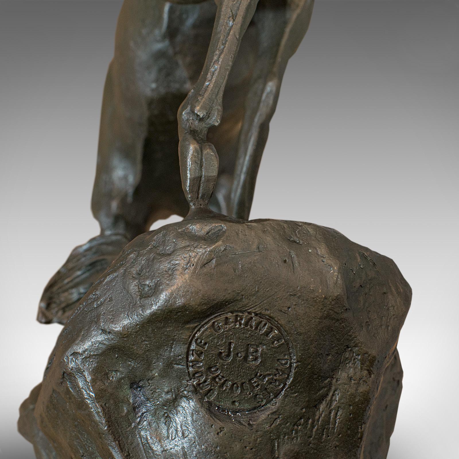 Antique cerf en bronze:: français:: cerf:: élan:: Prosper LeCourtier:: Victorien circa 1900 5