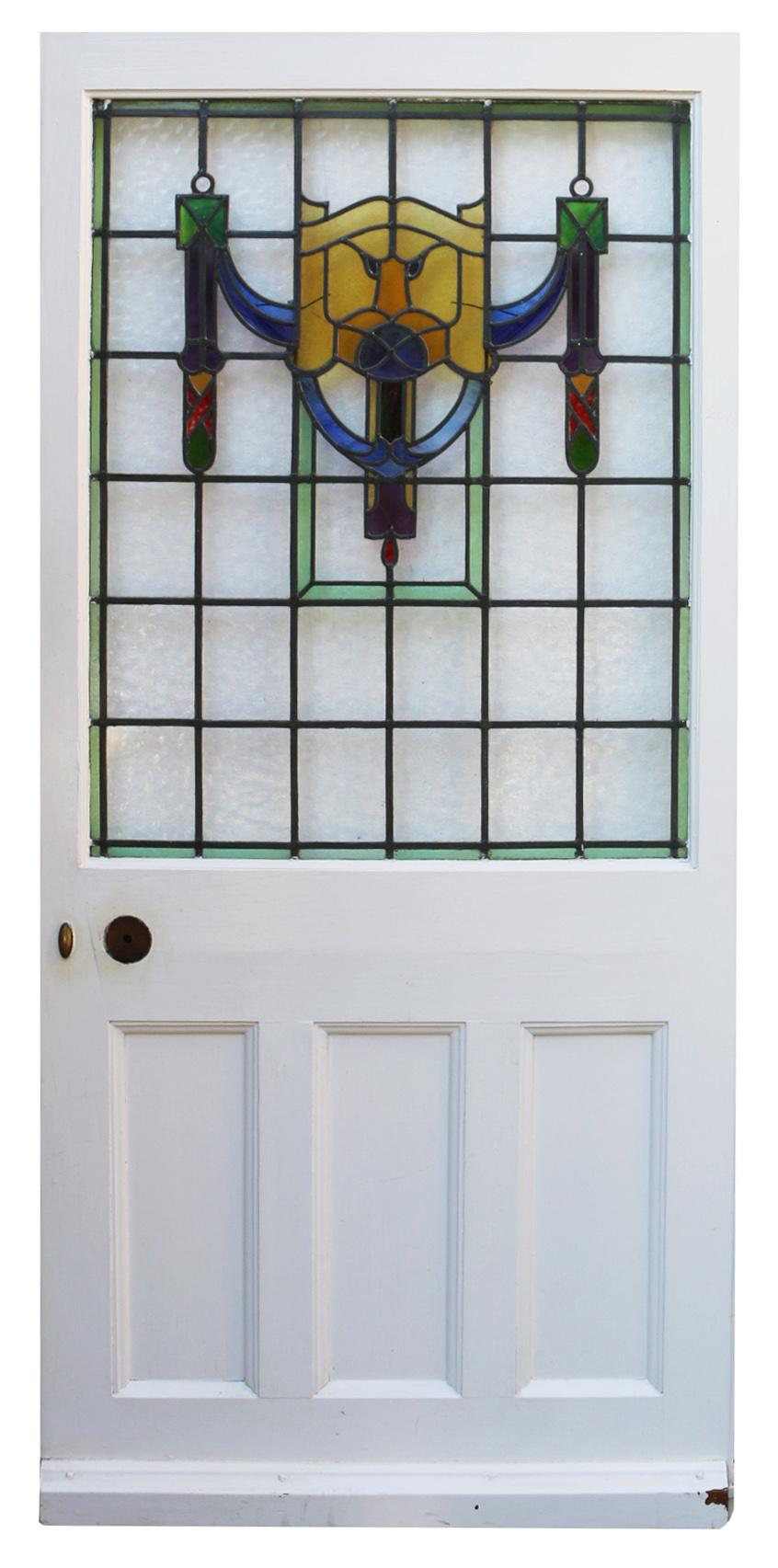 textured glass front door