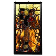 Antique Stained Glass Panel by Williams, Gamon & Co.