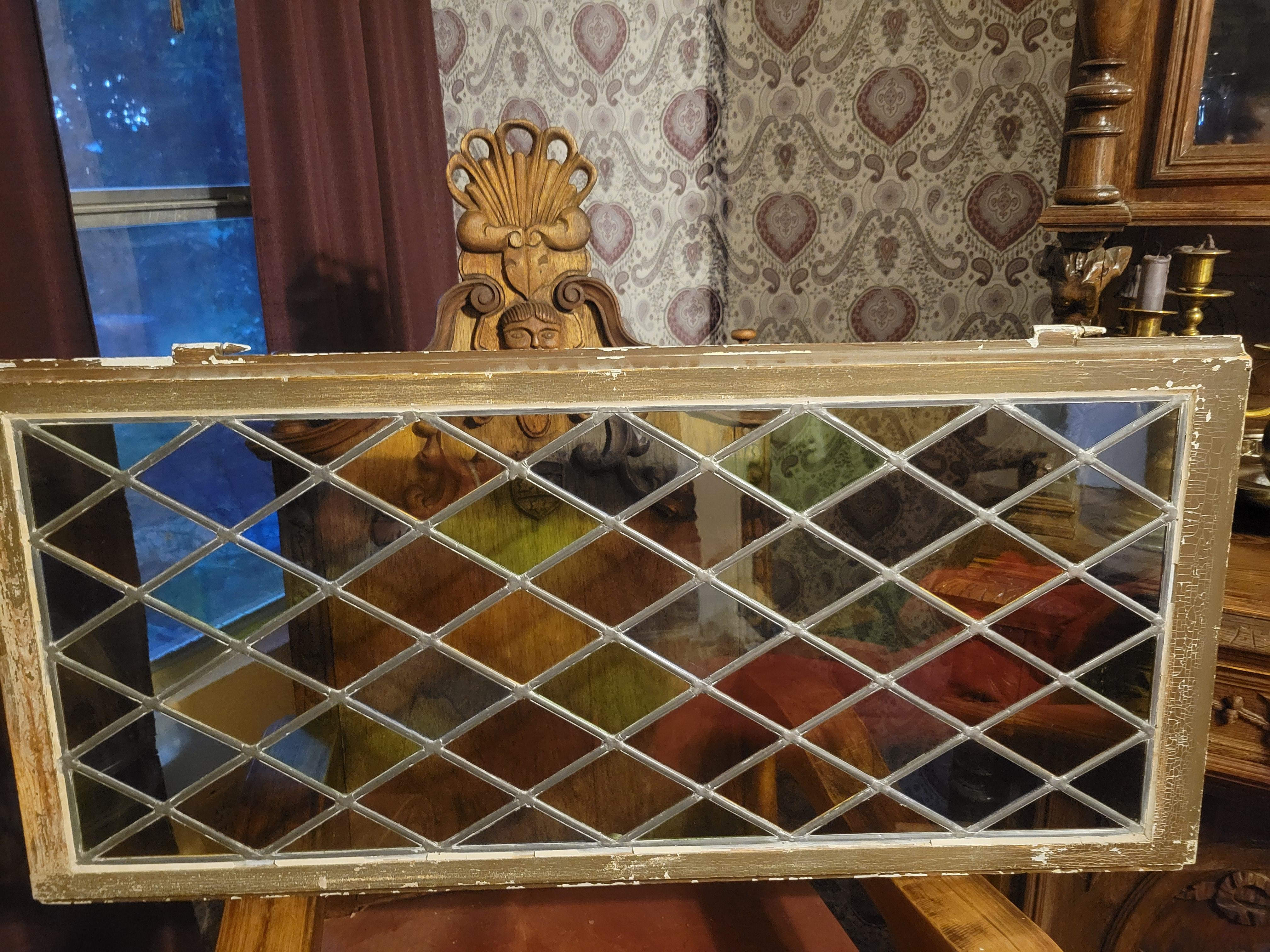 XIXe siècle Vitrail d'antiquités - 44 3/8
