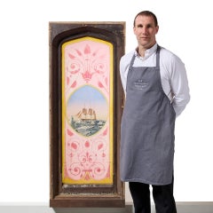 Antique Stained Glass Window of Ernest Shackleton's Endurance