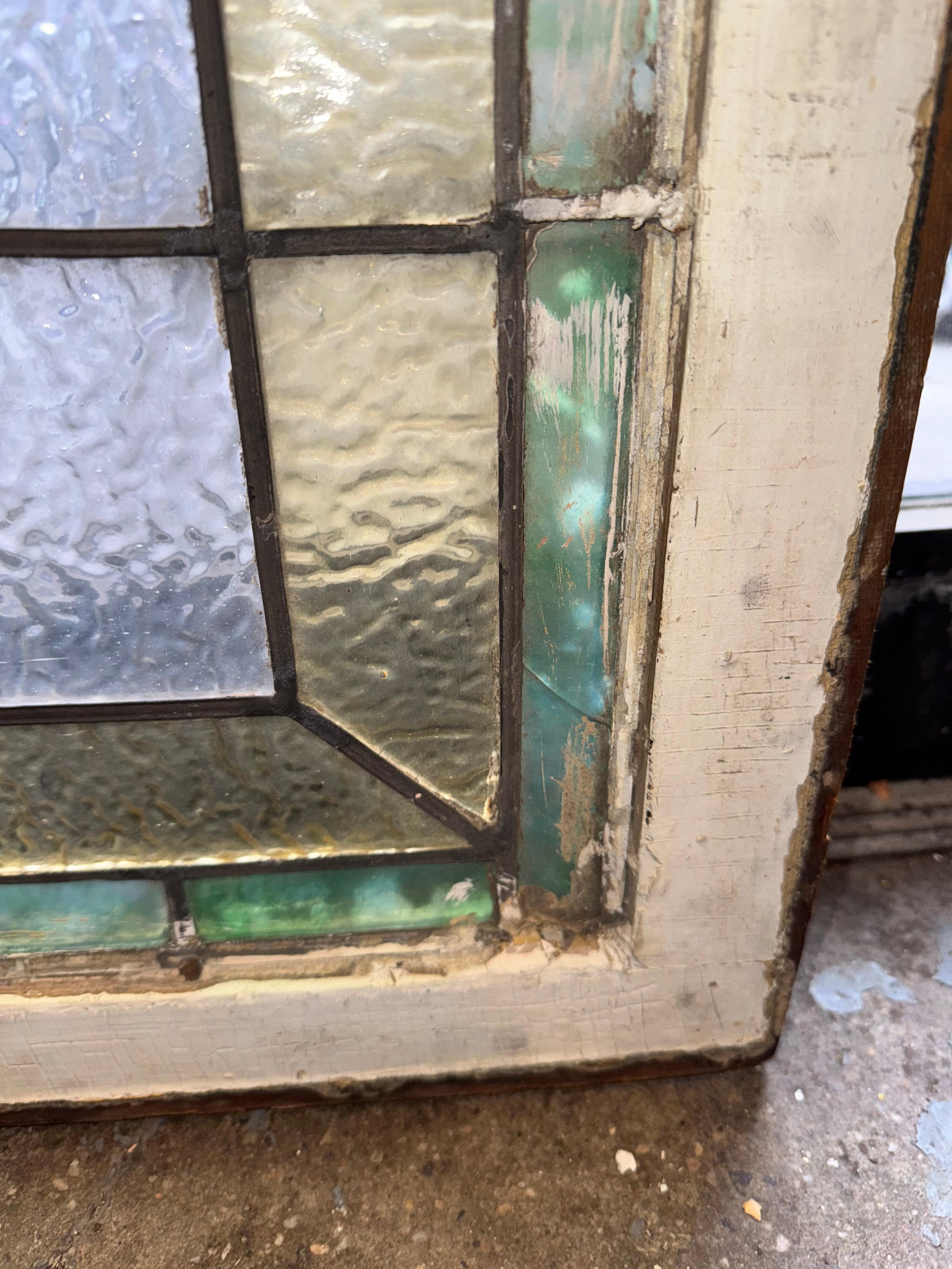 Finestra antica Stained Glass Transom 42 