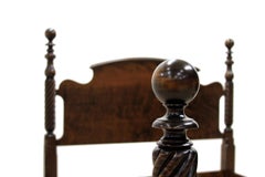 Tiger Maple Twisted Cannonball Four Poster Bed by Scott James Furniture