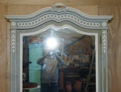 Antique Stamped Mellier & Co Anglo French Shabby Chic Wardrobe Mirrored Door