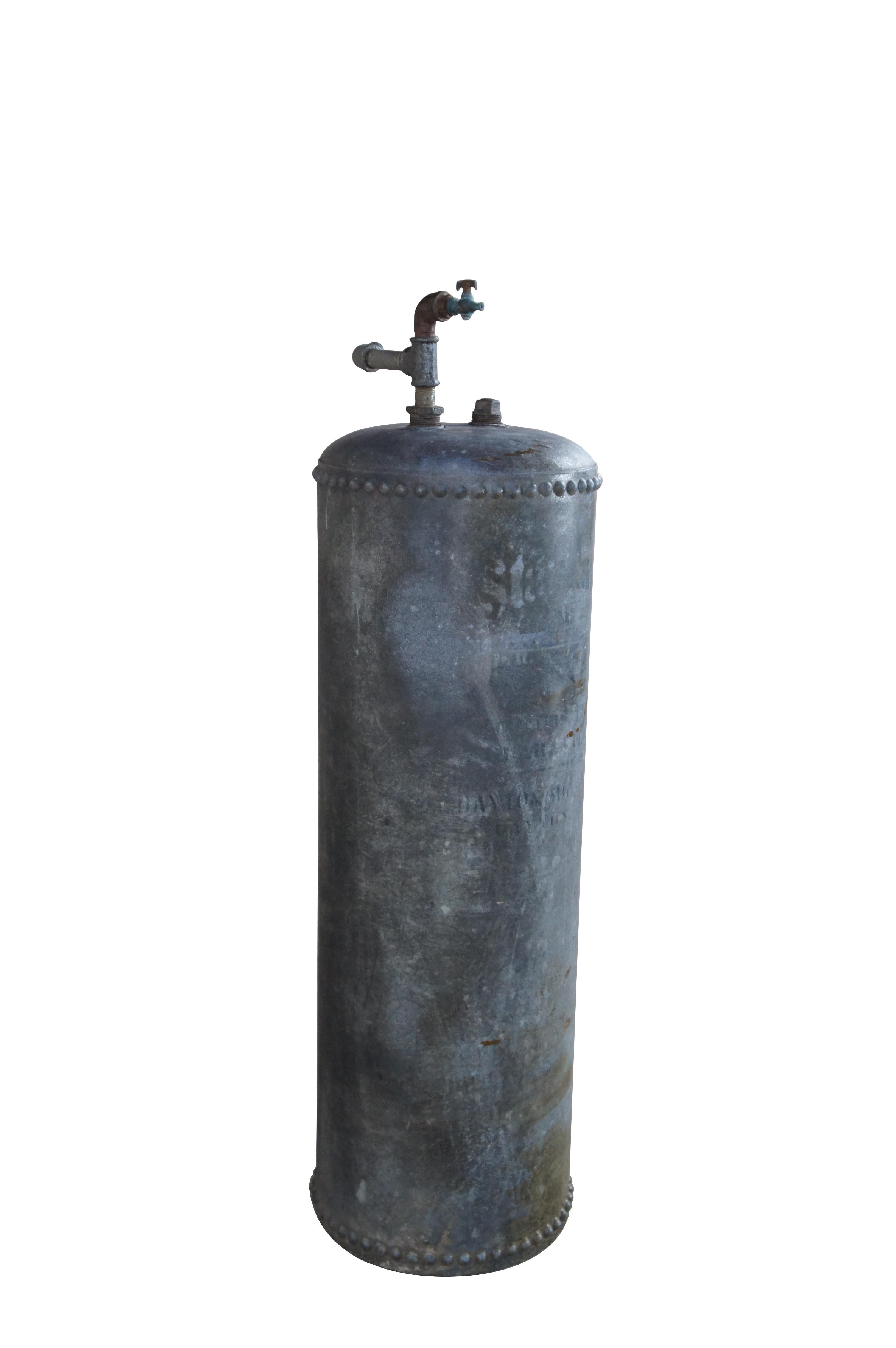 Art Deco Antique Standard Industrial Copper Steam Water Heater Tank Dayton Ohio 43