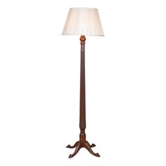 Antique Standard Lamp, English, Edwardian, William IV Bedpost Light, circa 1910