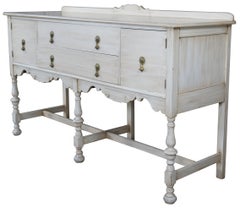 Antique Standardized Furniture Tuscan Walnut Buffet Sideboard William & Mary