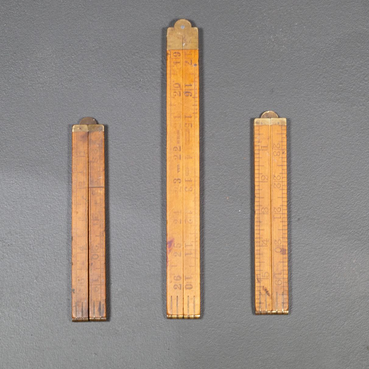 Industriel Antiquities Stanley Foldes Rulers c.C. 1920 en vente
