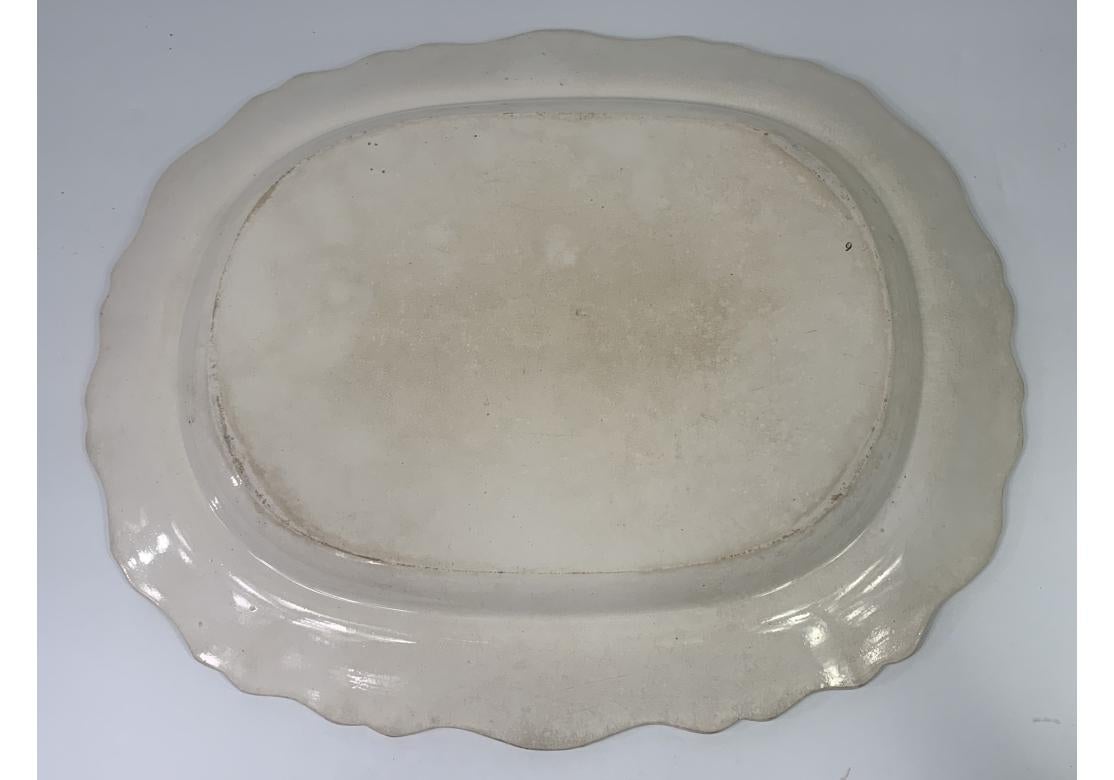 Antique plat Statfordshire avec guerriers de temple en vente 7